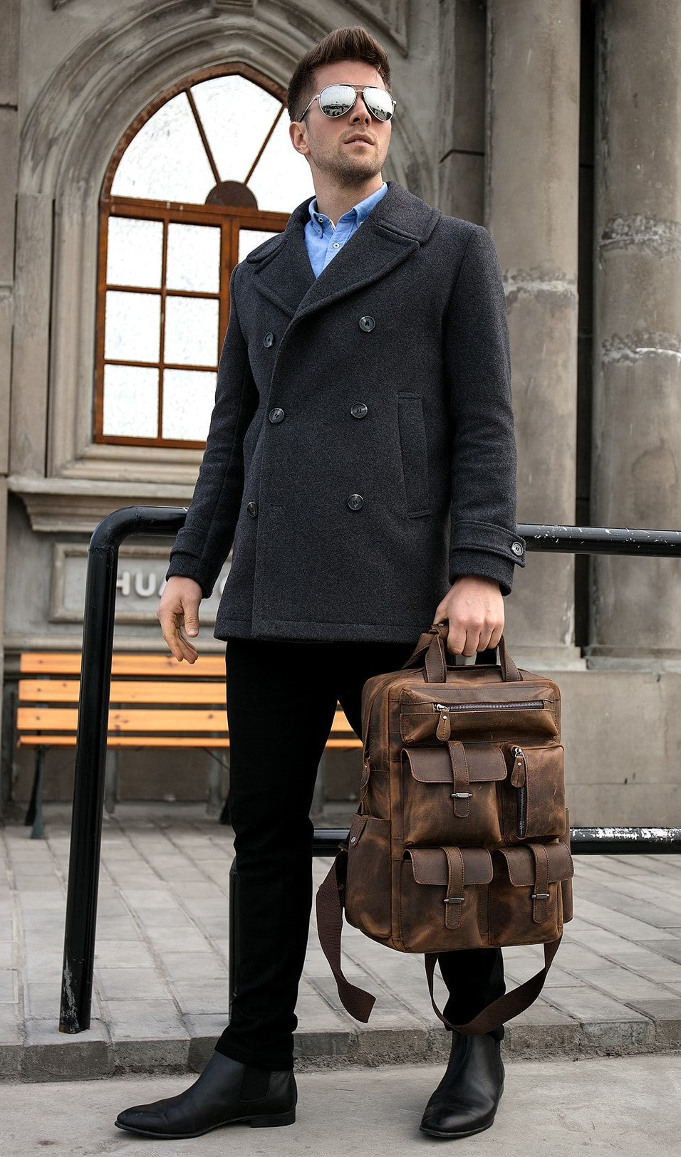 Elevate Your Style with the SoHo Handmade Genuine Leather Backpack
