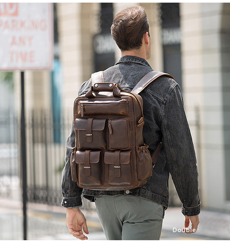 Elevate Your Style with the SoHo Handmade Genuine Leather Backpack