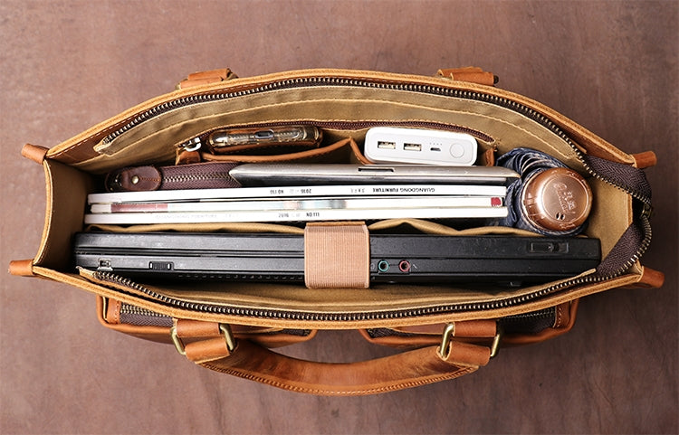 Stylish Delancey Vintage Leather Briefcase | Classic Messenger Bag for Professionals