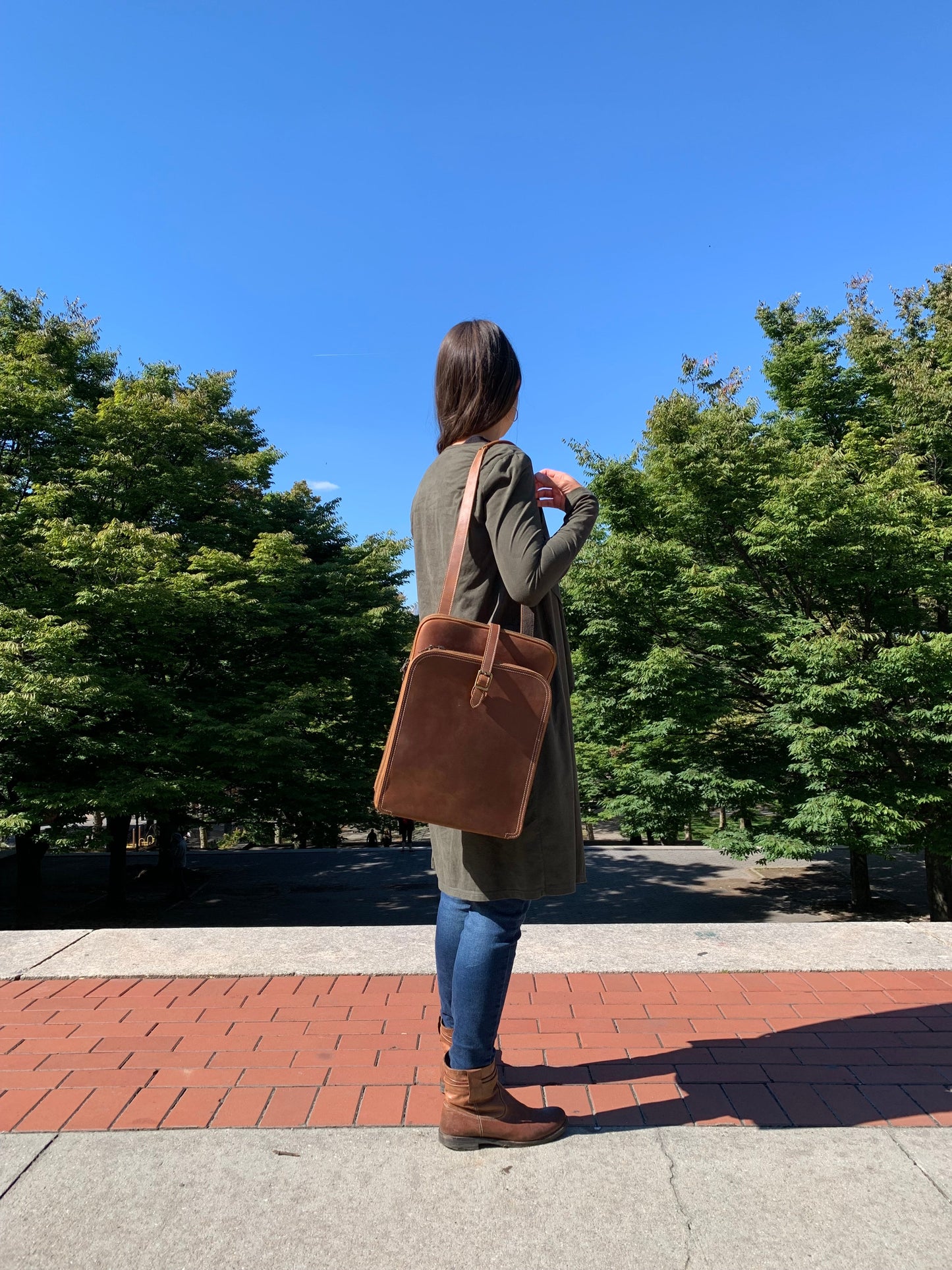 Stylish Sutton Small Leather Backpack for Women