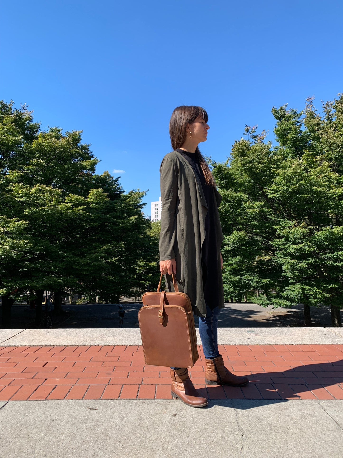 Stylish Sutton Small Leather Backpack for Women