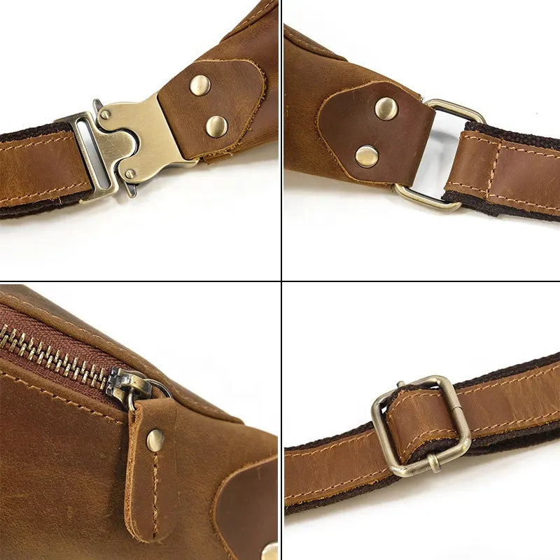 Westwood Premium Full Grain Leather Waist Bag | Stylish & Durable Fanny Pack