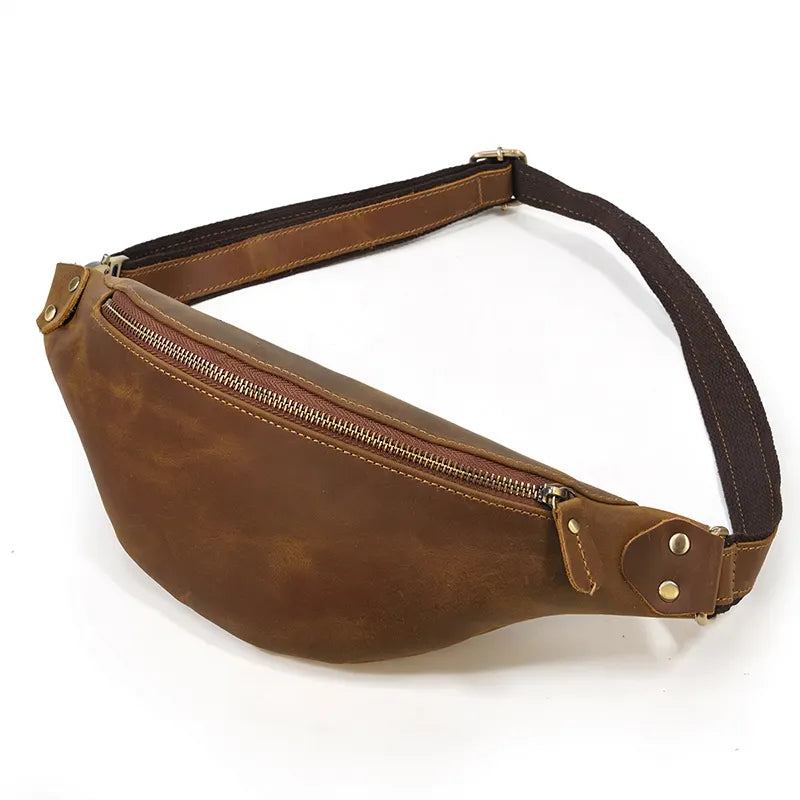 Westwood Premium Full Grain Leather Waist Bag | Stylish & Durable Fanny Pack
