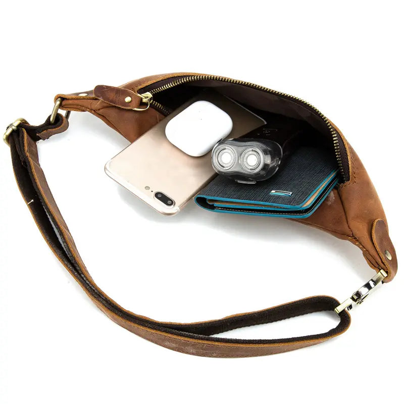 Westwood Premium Full Grain Leather Waist Bag | Stylish & Durable Fanny Pack