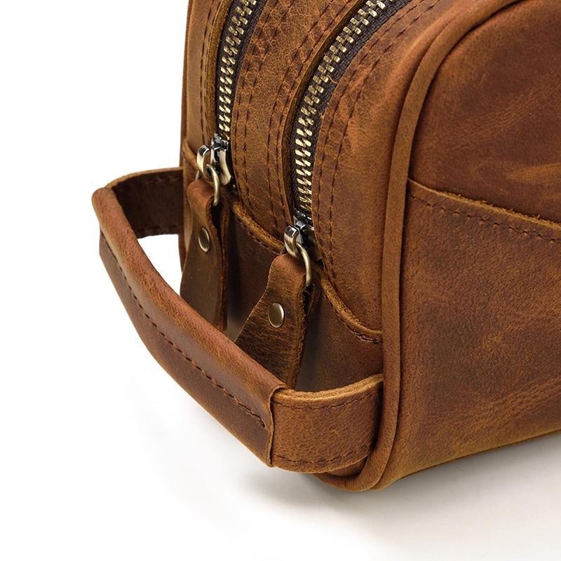 Luxurious Nomad Leather Toiletry Bag | Travel in Style with Genuine Leather Essentials