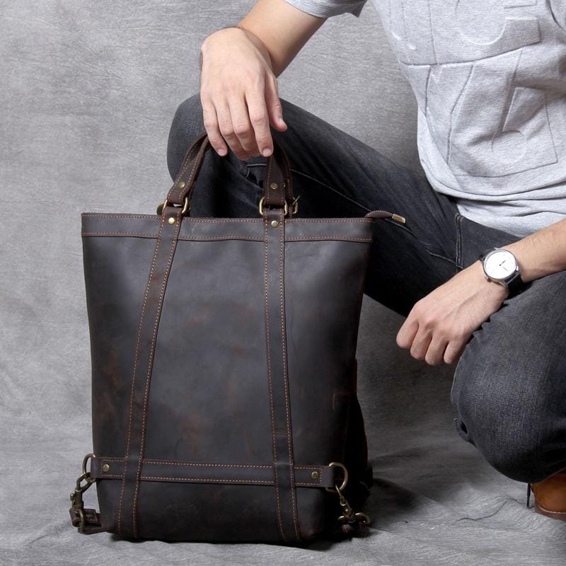 Elevate Your Style with the Irving: Exquisite Handmade Vintage Leather Backpack