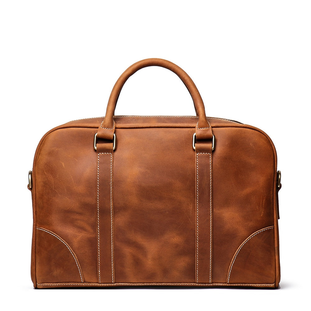 Stylish Benson Vintage Leather Laptop Briefcase – Perfect Blend of Elegance and Functionality