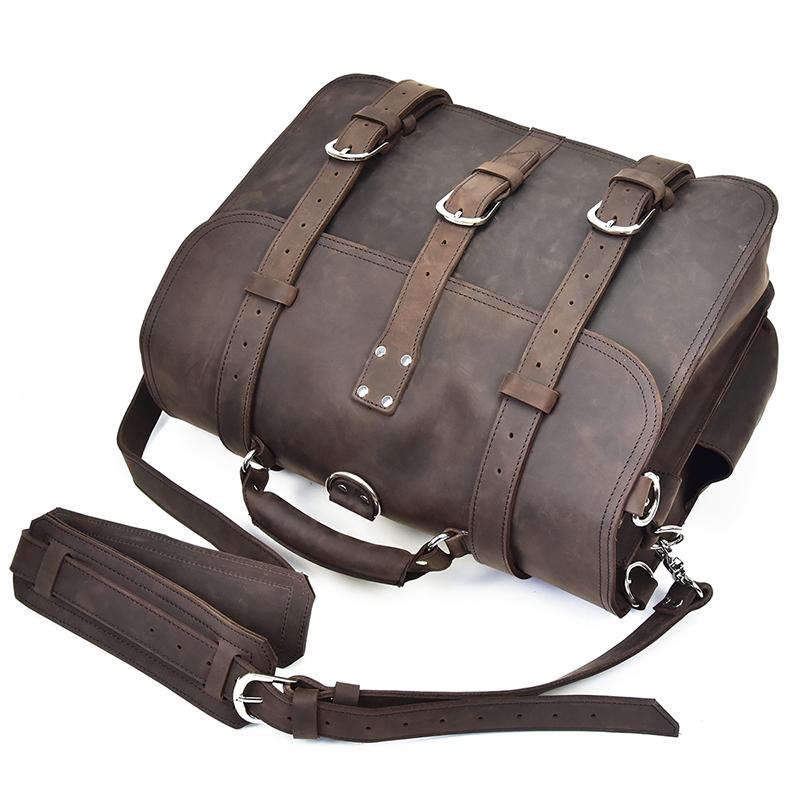 Greenwich Vintage Leather Messenger Bag | Spacious & Stylish Travel Companion
