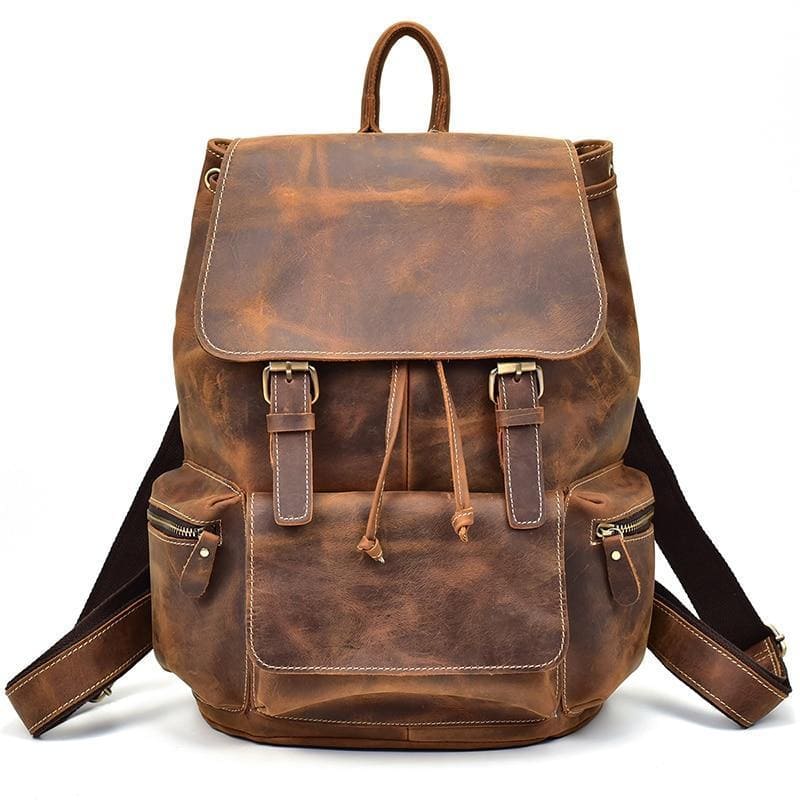 Chic Vintage Leather Harlem Backpack - Timeless Style for Every Adventure