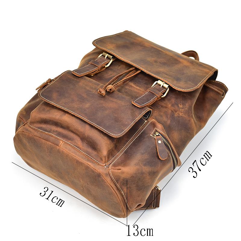 Chic Vintage Leather Harlem Backpack - Timeless Style for Every Adventure
