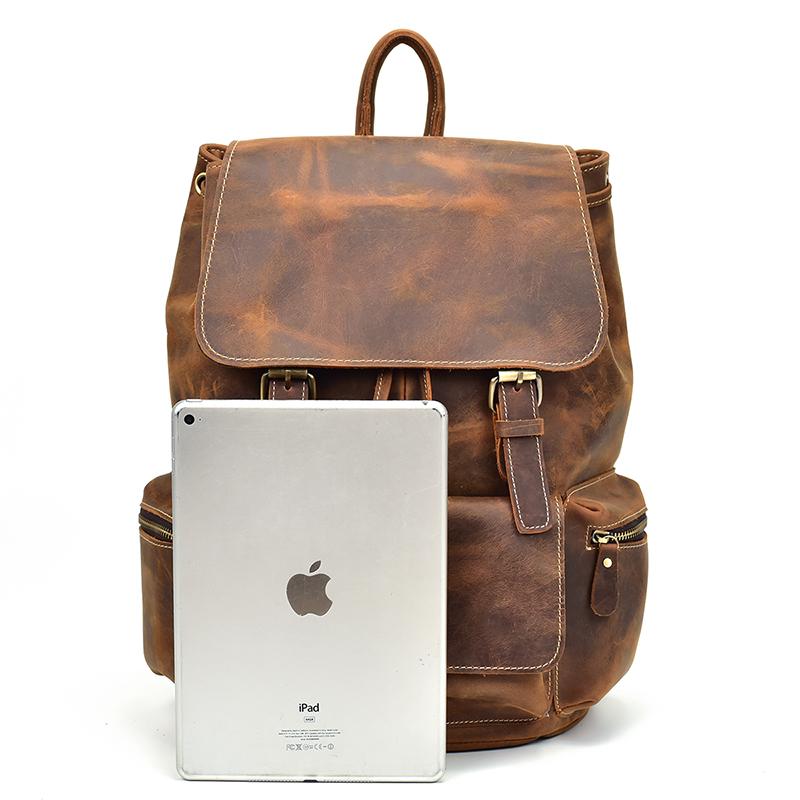 Chic Vintage Leather Harlem Backpack - Timeless Style for Every Adventure