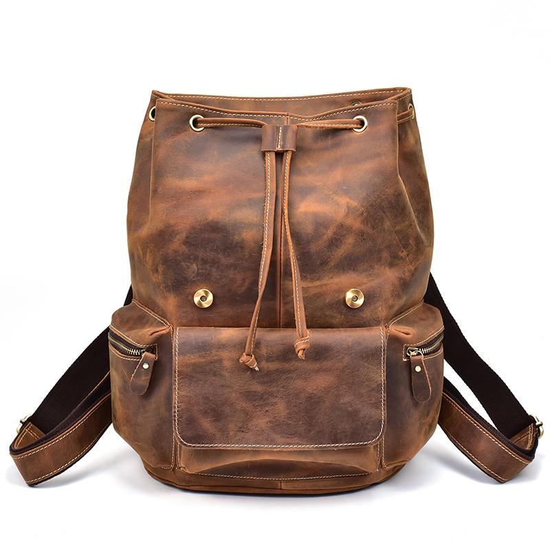 Chic Vintage Leather Harlem Backpack - Timeless Style for Every Adventure