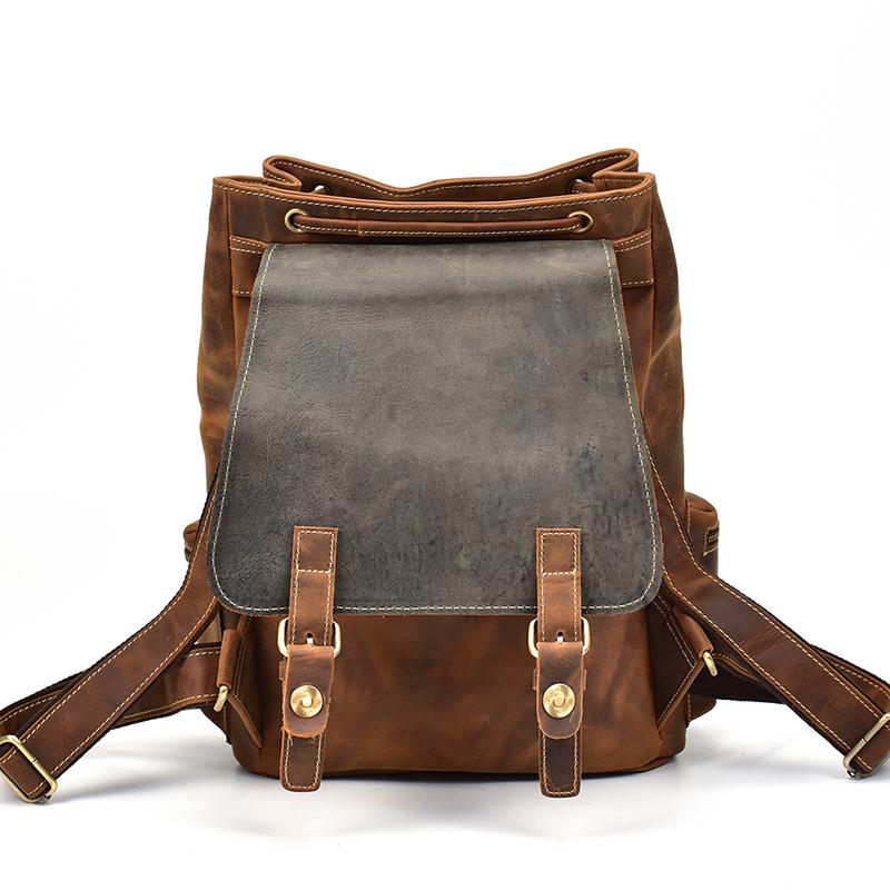 Chic Vintage Leather Harlem Backpack - Timeless Style for Every Adventure