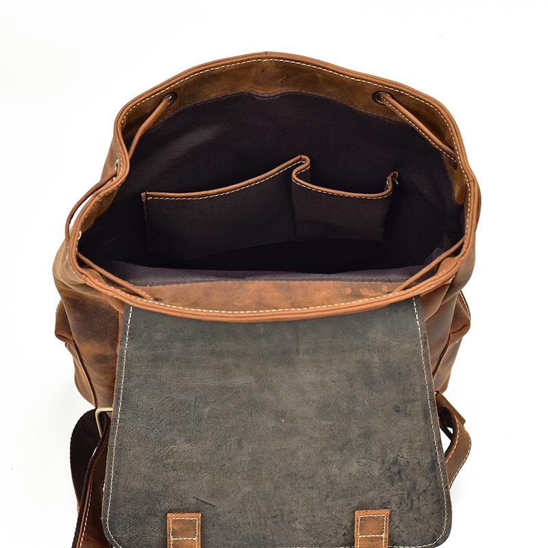 Chic Vintage Leather Harlem Backpack - Timeless Style for Every Adventure