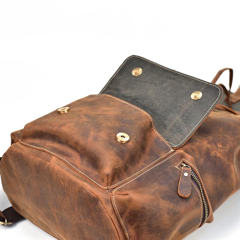 Chic Vintage Leather Harlem Backpack - Timeless Style for Every Adventure