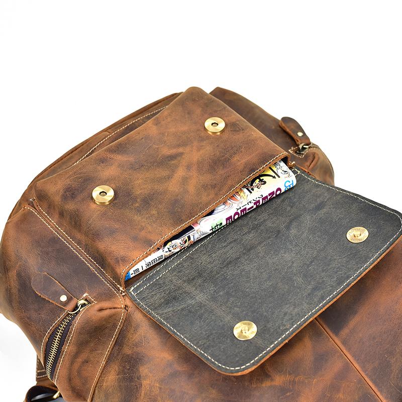 Chic Vintage Leather Harlem Backpack - Timeless Style for Every Adventure