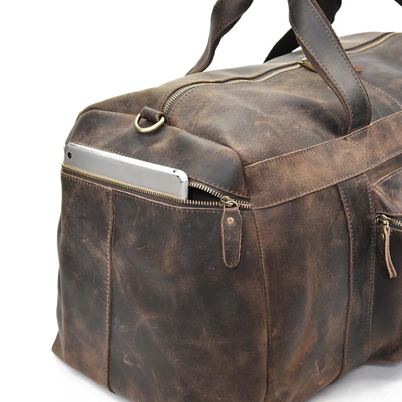 Clinton Luxury Leather Duffle Bag | Spacious Weekender Essential