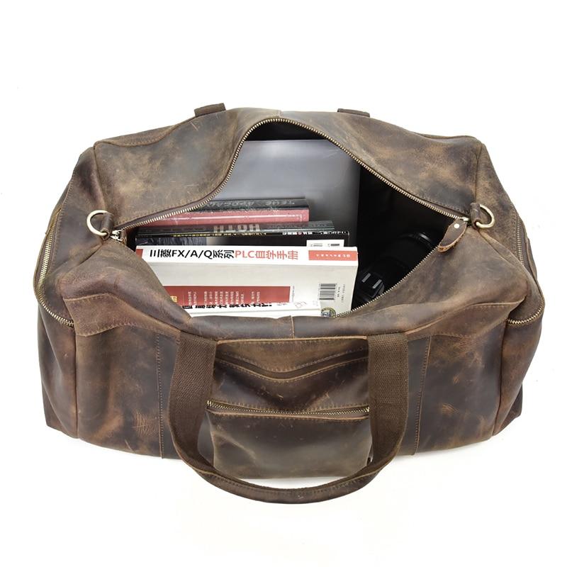 Clinton Luxury Leather Duffle Bag | Spacious Weekender Essential