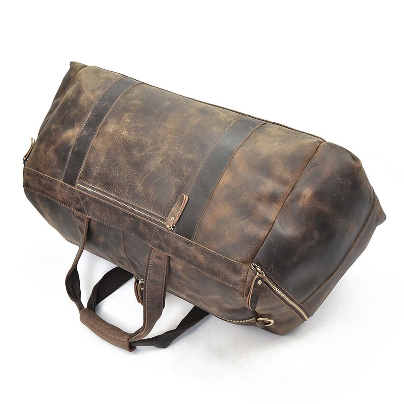 Clinton Luxury Leather Duffle Bag | Spacious Weekender Essential