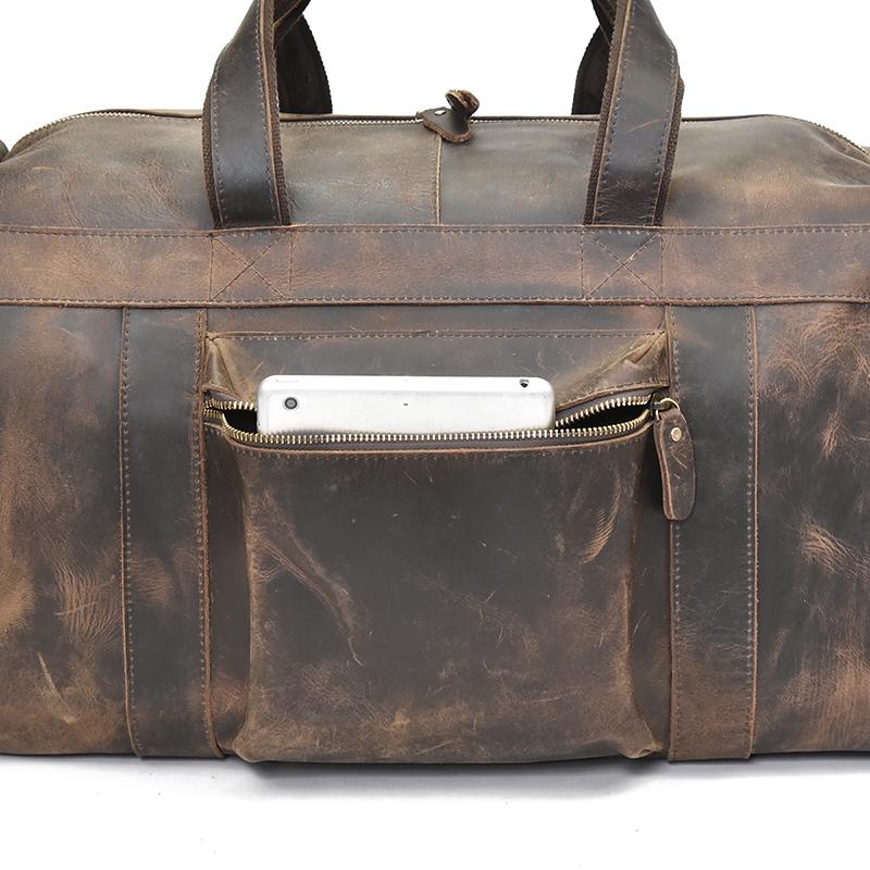 Clinton Luxury Leather Duffle Bag | Spacious Weekender Essential