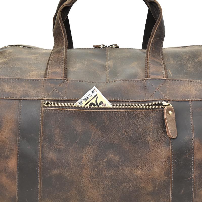 Clinton Luxury Leather Duffle Bag | Spacious Weekender Essential