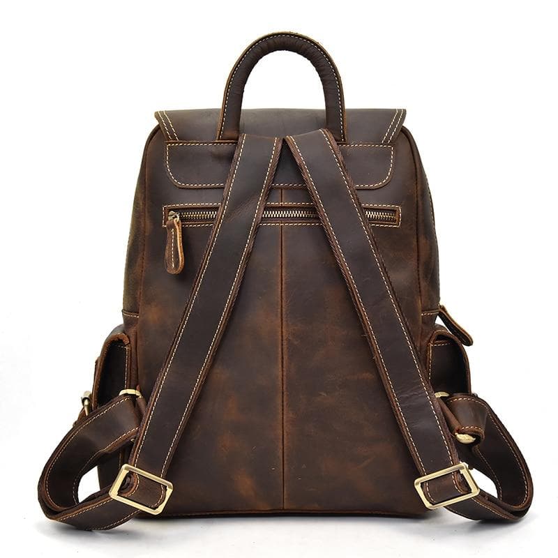 Chic Fulton Handcrafted Leather Backpack