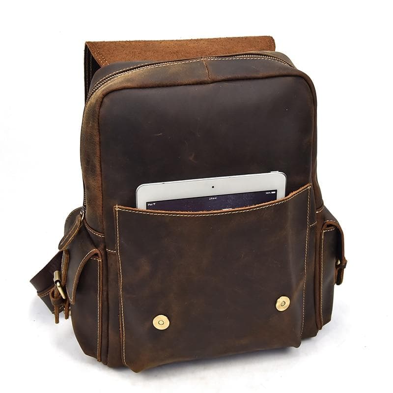 Chic Fulton Handcrafted Leather Backpack