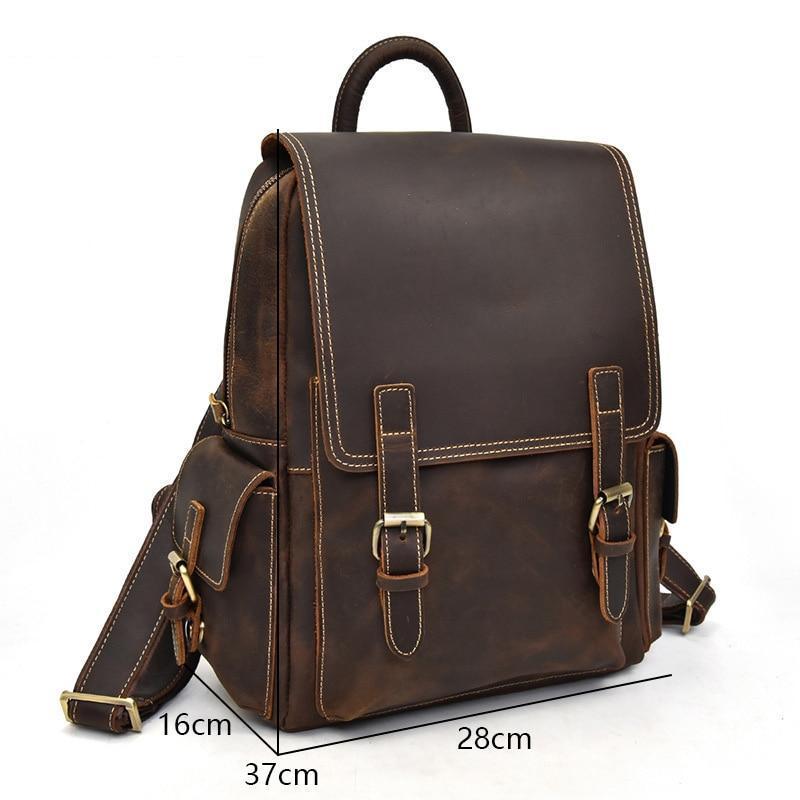 Chic Fulton Handcrafted Leather Backpack