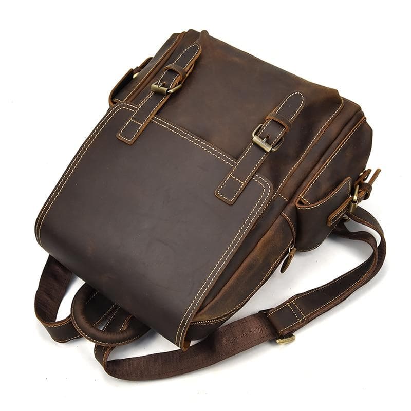 Chic Fulton Handcrafted Leather Backpack