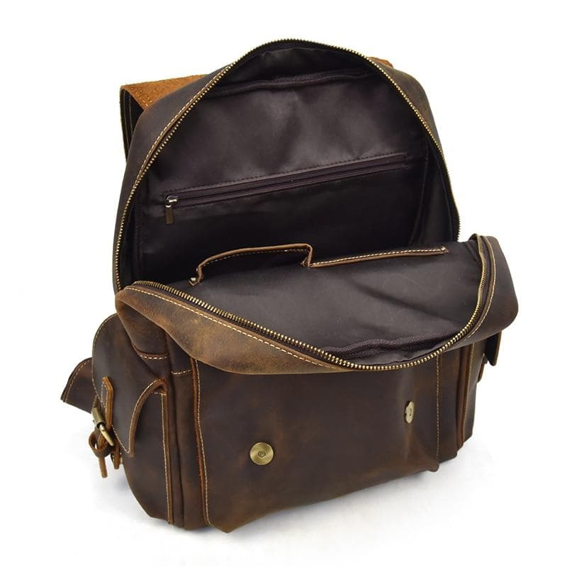 Chic Fulton Handcrafted Leather Backpack