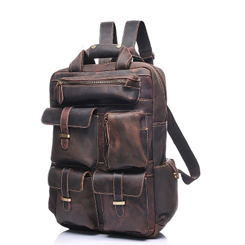 Elevate Your Style with the SoHo Handmade Genuine Leather Backpack