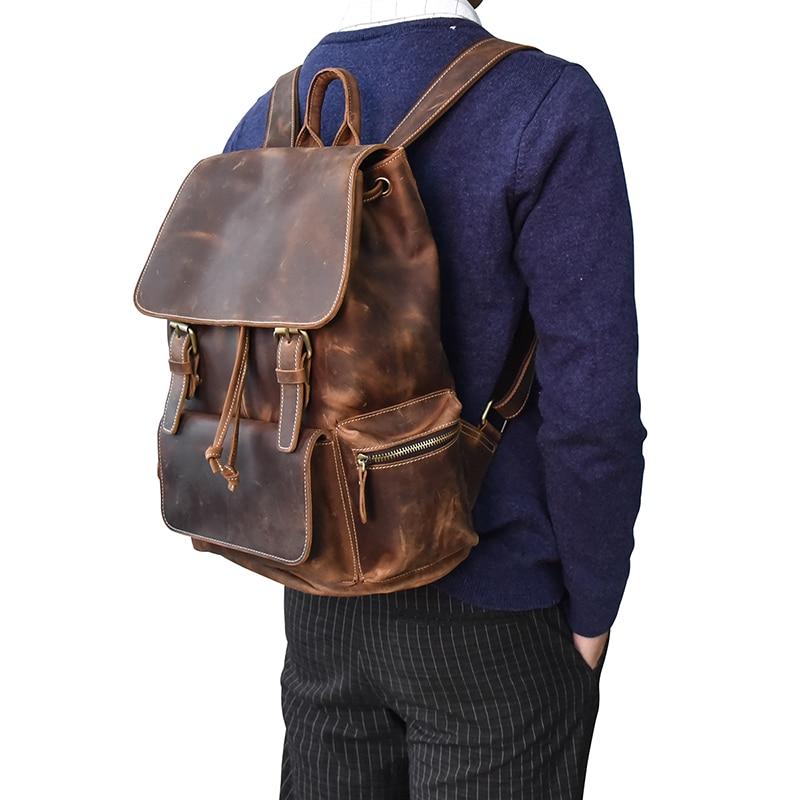 Chic Vintage Leather Harlem Backpack - Timeless Style for Every Adventure