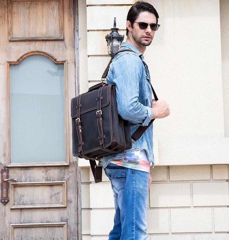 Timeless Triborough Vintage Leather Backpack