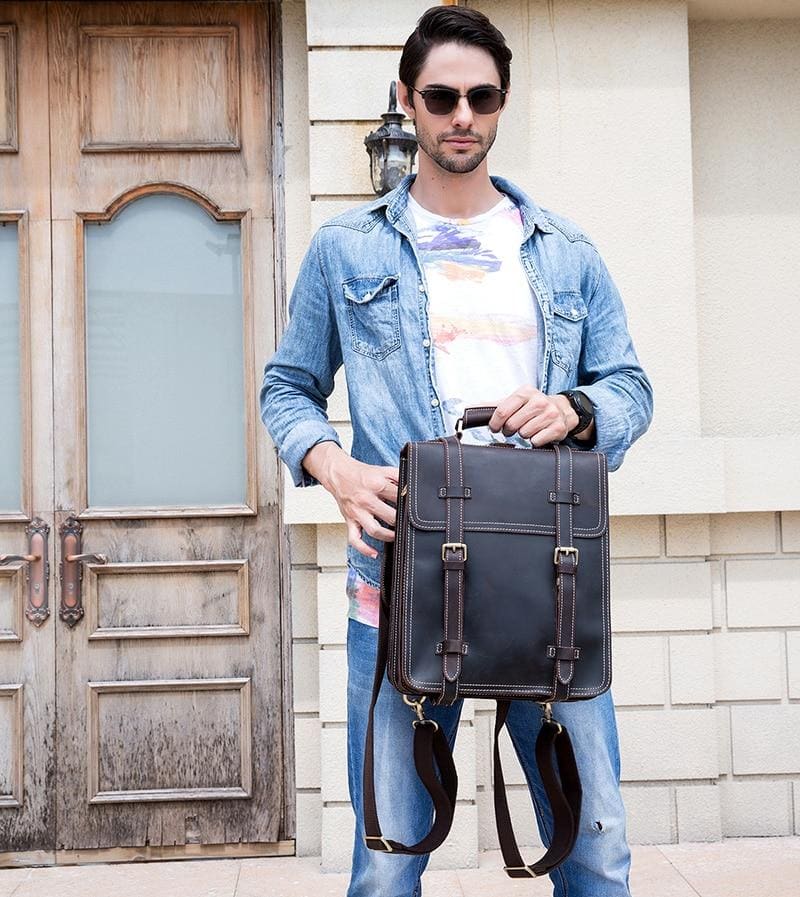 Timeless Triborough Vintage Leather Backpack