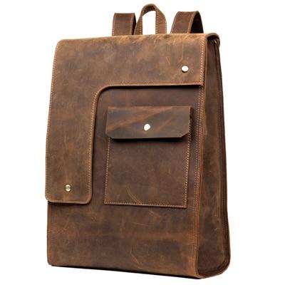 Riverside Vintage Leather Backpack - Timeless Style Meets Functionality