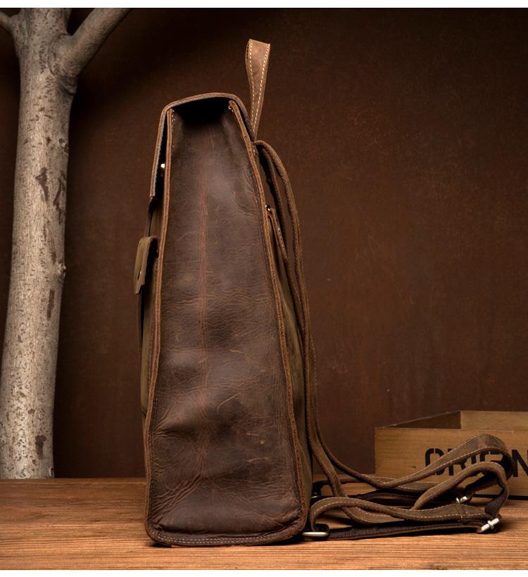 Riverside Vintage Leather Backpack - Timeless Style Meets Functionality