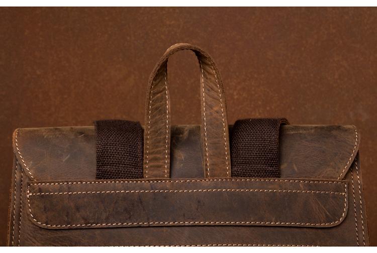 Riverside Vintage Leather Backpack - Timeless Style Meets Functionality