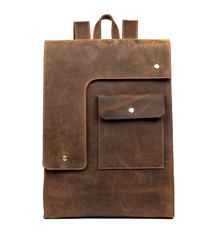 Riverside Vintage Leather Backpack - Timeless Style Meets Functionality