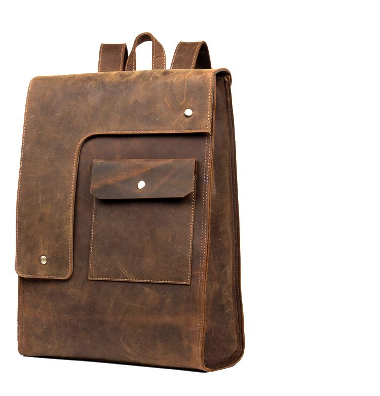 Riverside Vintage Leather Backpack - Timeless Style Meets Functionality