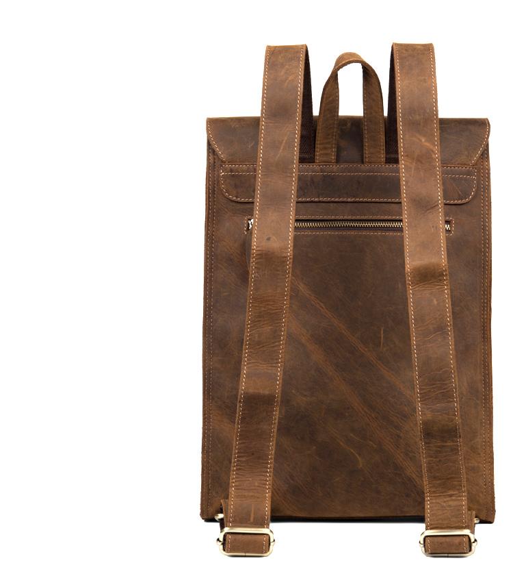 Riverside Vintage Leather Backpack - Timeless Style Meets Functionality