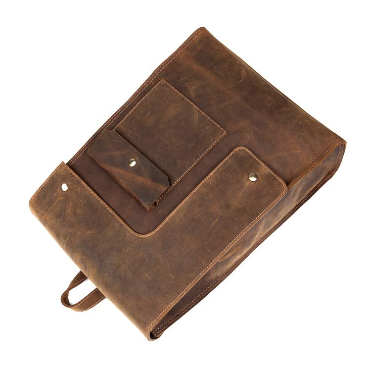 Riverside Vintage Leather Backpack - Timeless Style Meets Functionality