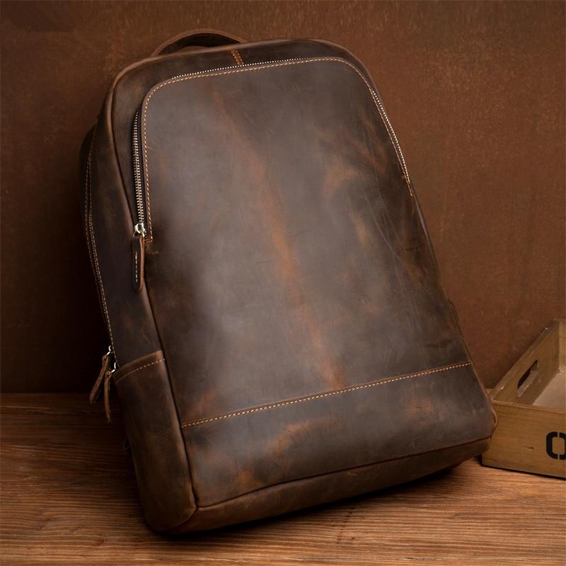 The Varick Vintage Leather Backpack | Chic Minimalist Design