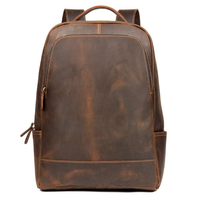 The Varick Vintage Leather Backpack | Chic Minimalist Design