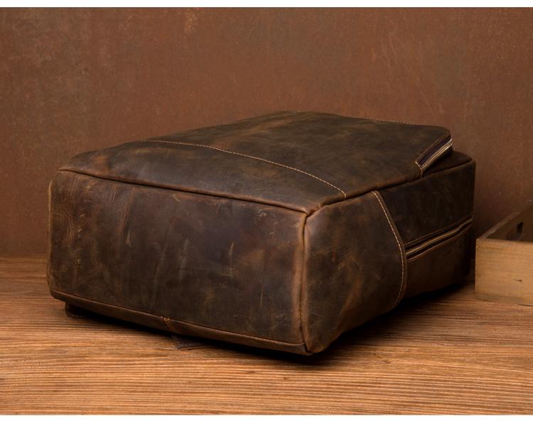 The Varick Vintage Leather Backpack | Chic Minimalist Design