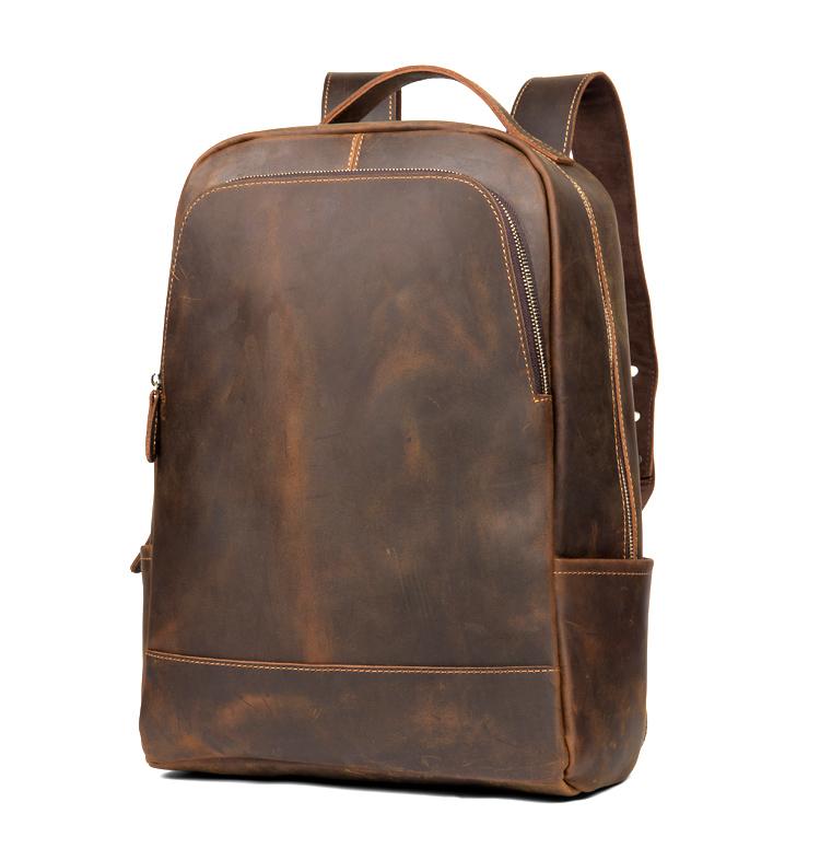 The Varick Vintage Leather Backpack | Chic Minimalist Design