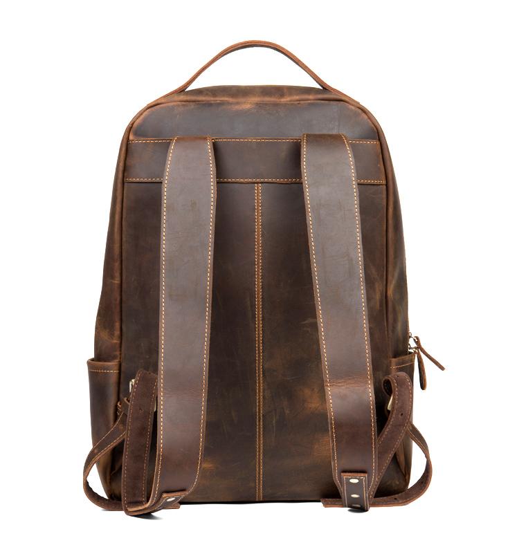 The Varick Vintage Leather Backpack | Chic Minimalist Design