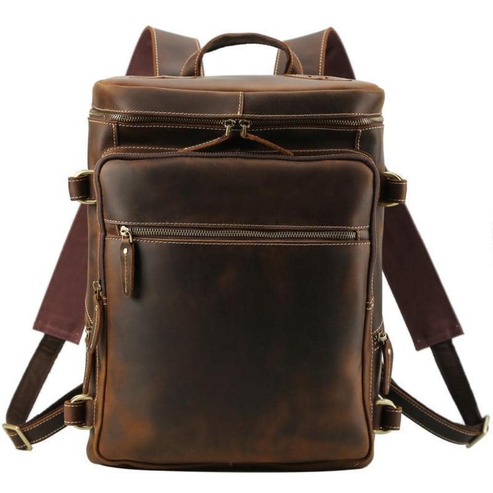 The Roosevelt Vintage Leather Backpack | Exquisite Handmade Design
