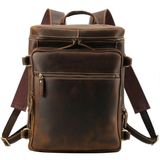 The Roosevelt Vintage Leather Backpack | Exquisite Handmade Design
