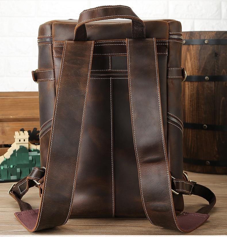 The Roosevelt Vintage Leather Backpack | Exquisite Handmade Design