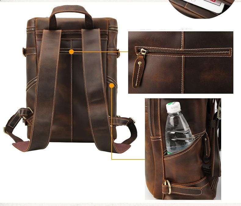 The Roosevelt Vintage Leather Backpack | Exquisite Handmade Design